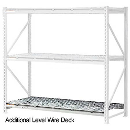 Global Industrial Additional Shelf, Extra Heavy Duty Rack, Wire Deck, 96inW x 18inD, Gray 504543A